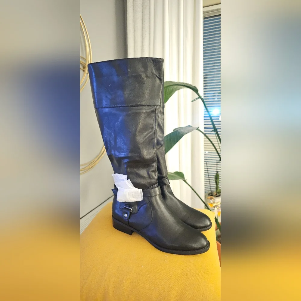Nine West Black Over-the-Knee Riding Boots